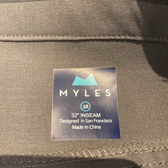 Myles Apparel The Tour Perfect Stretch 5 Pocket Pant Slate Gray 38 x *28 READ - Picture 3 of 5